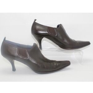 Vintage Donald J Pliner Linn St Leather Shooties | Espresso Brown | 9.5‎ N